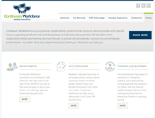 Tablet Screenshot of continuumworkforce.com